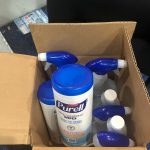 Purell cleaning products in a box